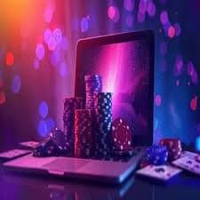 Antarmuka aplikasi quantv menampilkan kasino langsung dengan meja blackjack dan roulette